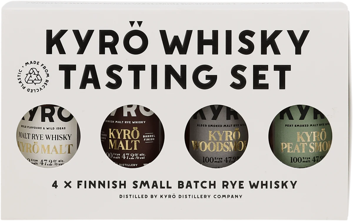 Kyrö Whisky Tasting Set 4x0,05l, alc. 47,2 Vol.-%