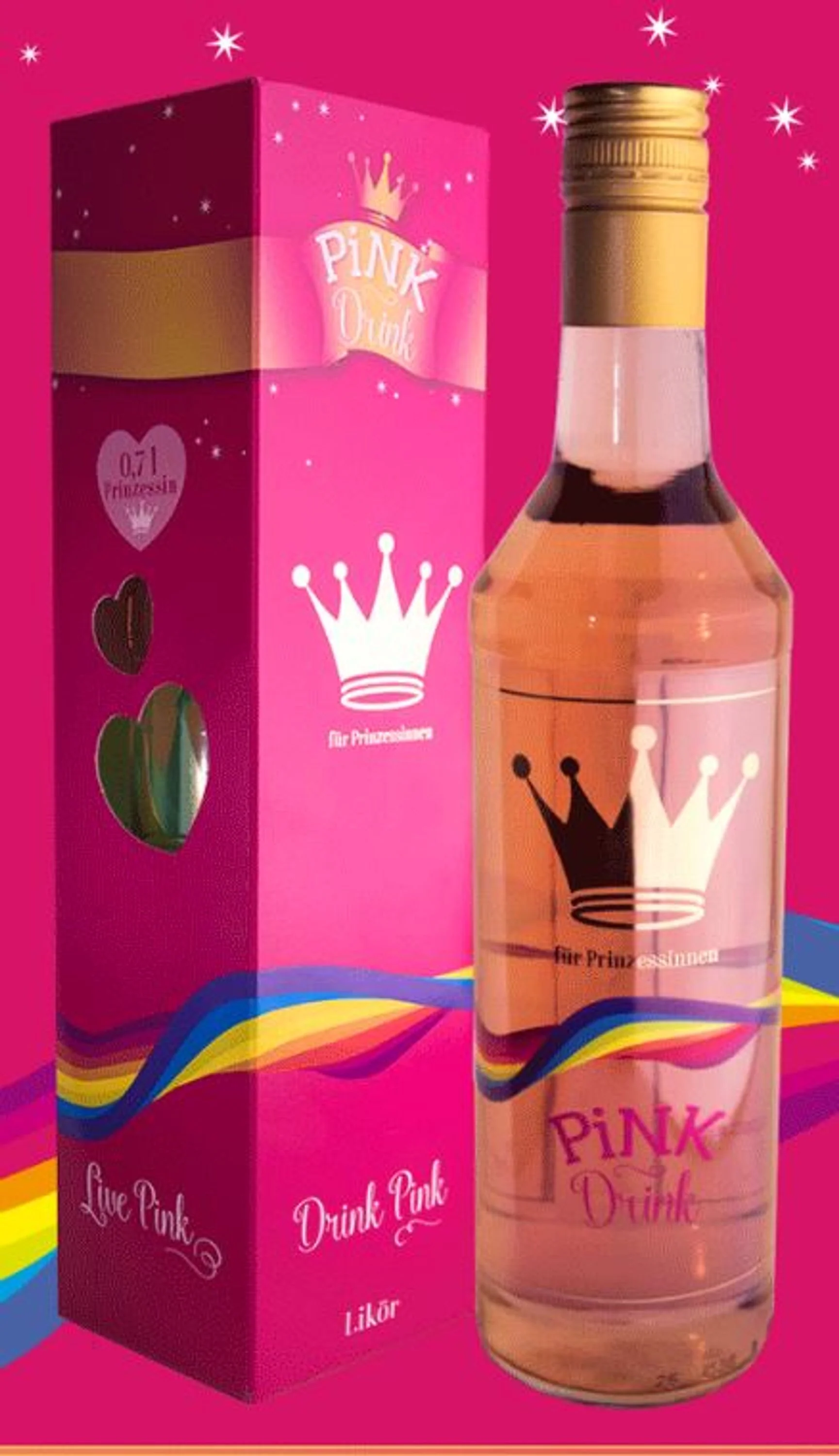Pink Drink Beerenlikör, 0,7l, alc. 15 Vol.-%